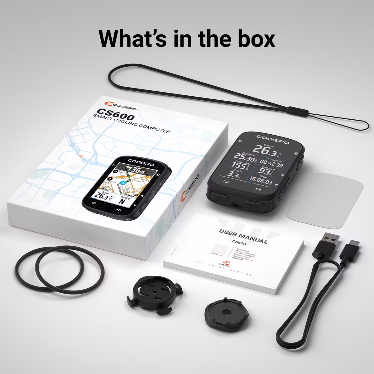 What comes in the CS600 box