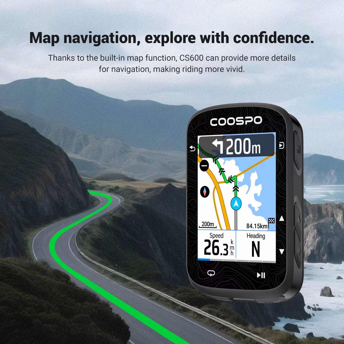 Map navigation on the CS600
