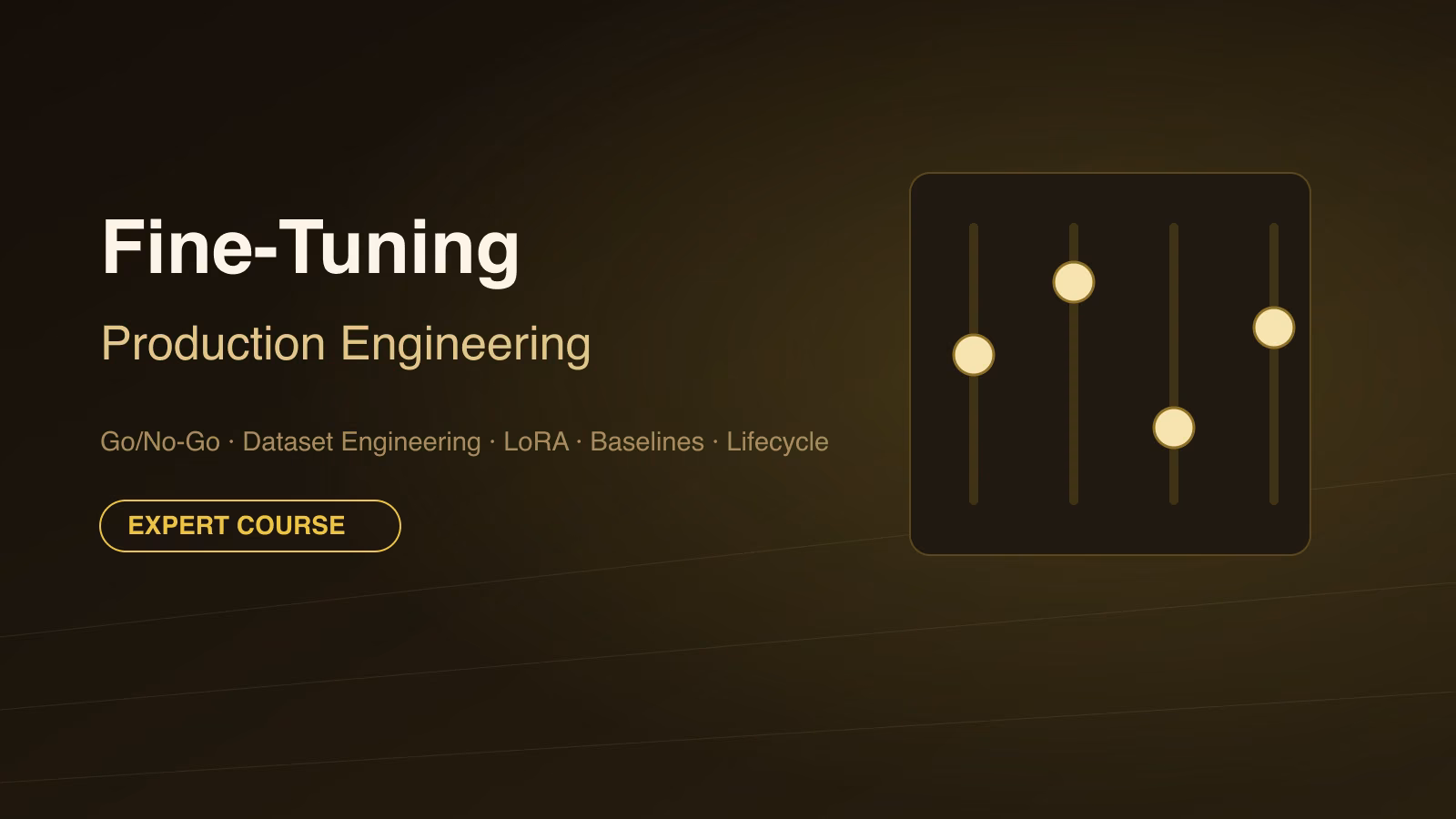 Fine-Tuning Production Engineering