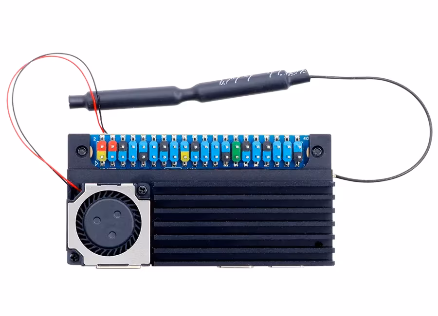 The Zero 3W fitted with Orange Pi's heatsink and fan